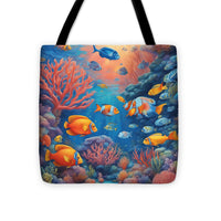 AI art underwater wonders 2 - Tote Bag