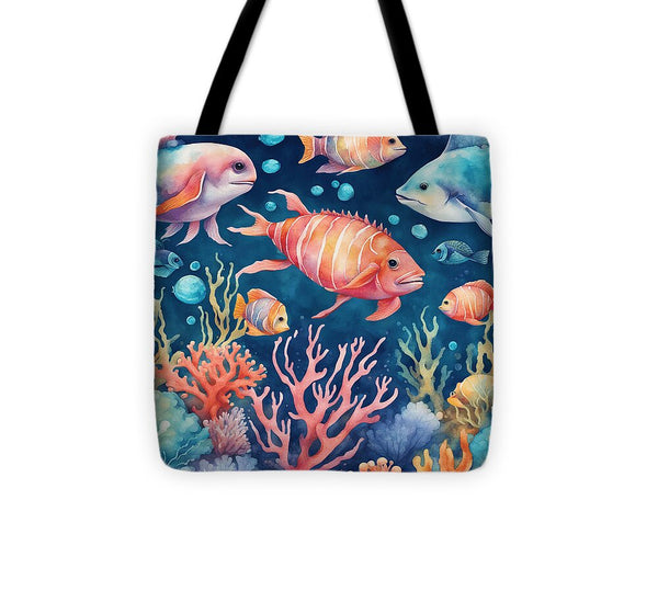 AI art underwater wonders 8 - Tote Bag