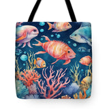 AI art underwater wonders 8 - Tote Bag