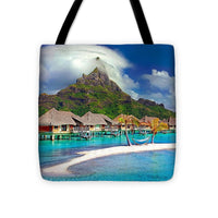 Bora Bora Island Caribbean Tahiti Polynesia - Tote Bag