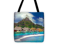 Bora Bora Island Caribbean Tahiti Polynesia - Tote Bag