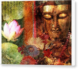 Buddha and Lotus - Canvas Print