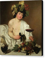 Caravaggio Bacchus ca 1598 - Canvas Print