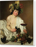 Caravaggio Bacchus ca 1598 - Canvas Print