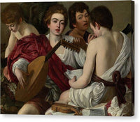 Caravaggio The Musicians 1597 I musici - Canvas Print