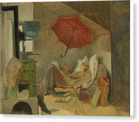 Carl Spitzweg 1836 Der Arme Poet The Poor Poet - Canvas Print