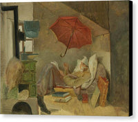 Carl Spitzweg 1836 Der Arme Poet The Poor Poet - Canvas Print