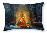 Christmas Manipulation Christmas Tree - Throw Pillow