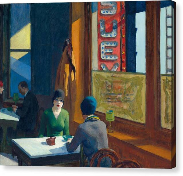 Edward Hopper Chop Suey 1929 - Canvas Print