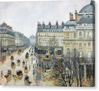 French Theater Square Paris 1898 Camille Pissarro - Canvas Print