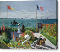 Garden at Sainte Adresse 1875 Claude Monet - Canvas Print