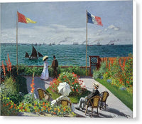 Garden at Sainte Adresse 1875 Claude Monet - Canvas Print