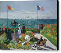 Garden at Sainte Adresse 1875 Claude Monet - Canvas Print