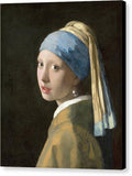 Johannes vermeer 1665 Girl with a Pearl Earring - Canvas Print