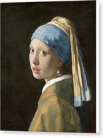 Johannes vermeer 1665 Girl with a Pearl Earring - Canvas Print