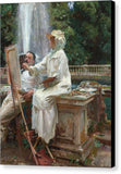 John Singer Sargant The Fountain Villa Torlonia Frascati Italy 1907 - Canvas Print