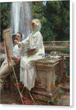 John Singer Sargant The Fountain Villa Torlonia Frascati Italy 1907 - Canvas Print