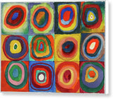 Kandinsky Quadrate mit konzentrischen Ringen 1913 squares with concentric rings - Canvas Print