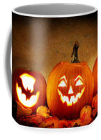 Lanterns Lit Pumpkins Carved Pumpkins Halloween - Mug