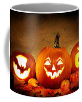 Lanterns Lit Pumpkins Carved Pumpkins Halloween - Mug