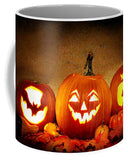 Lanterns Lit Pumpkins Carved Pumpkins Halloween - Mug