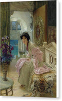 Lawrence Alma Tadema Watching And Waiting - Canvas Print