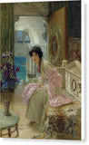 Lawrence Alma Tadema Watching And Waiting - Canvas Print