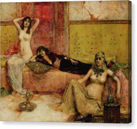 Maurice Bompard Waiting Odalisques In An Interior ca 1900 - Canvas Print