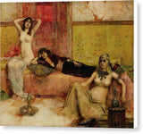 Maurice Bompard Waiting Odalisques In An Interior ca 1900 - Canvas Print