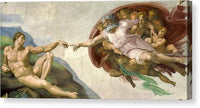 Michelangelo The Creation of Adam - Canvas Print