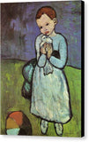 Pablo Picasso 1881 1973  Child Holding a Dove 1901 - Canvas Print