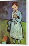 Pablo Picasso 1881 1973  Child Holding a Dove 1901 - Canvas Print