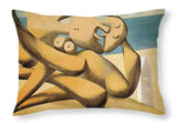 Pablo Picasso 1881 1973  Figures by the Sea The Kiss 1931 - Throw Pillow