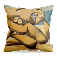 Pablo Picasso 1881 1973  Figures by the Sea The Kiss 1931 - Throw Pillow