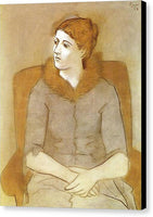 Pablo Picasso 1881 1973  Portrait of Olga 1923 - Canvas Print