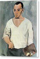 Pablo Picasso 1881 1973  Self Portrait with Palette 1906 - Canvas Print