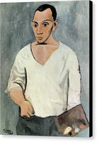 Pablo Picasso 1881 1973  Self Portrait with Palette 1906 - Canvas Print