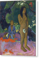 Paul Gauguin Parau na te Varua ino Words of the Devil 1892 - Canvas Print