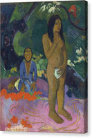 Paul Gauguin Parau na te Varua ino Words of the Devil 1892 - Canvas Print