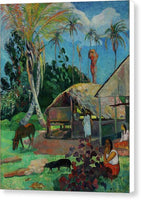 Paul Gauguin The Black Pigs - Canvas Print