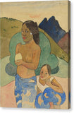 Paul Gauguin Two Tahitian Women in a Landscape 1887 - Canvas Print