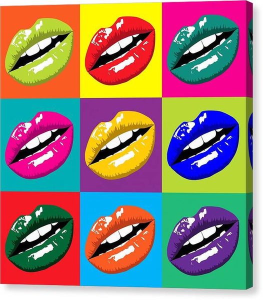 Pop Art Lips - Canvas Print