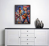 AI Art Pop Art Superstars Elvis Presley with Marilyn Monroe 1