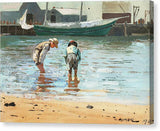 Winslow Homer Boys Wading 1873 - Canvas Print