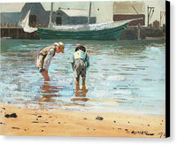 Winslow Homer Boys Wading 1873 - Canvas Print