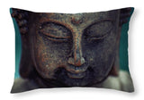 Zen Buddha Peace Meditation Statue Sculpture - Throw Pillow