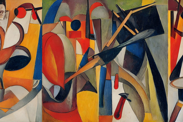 AI art Amadeo de Souza Cardoso inspired instruments 3