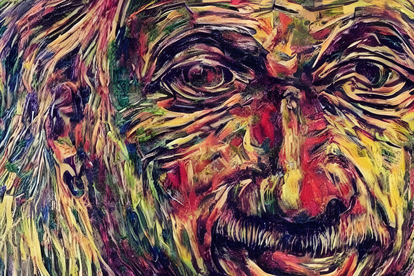 AI art Einstein the end of time and space