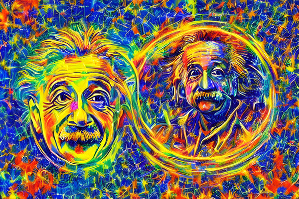 AI art albert einstein inspired relativity 1