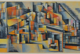 AI art georges gaudion inspired cubist village 3
